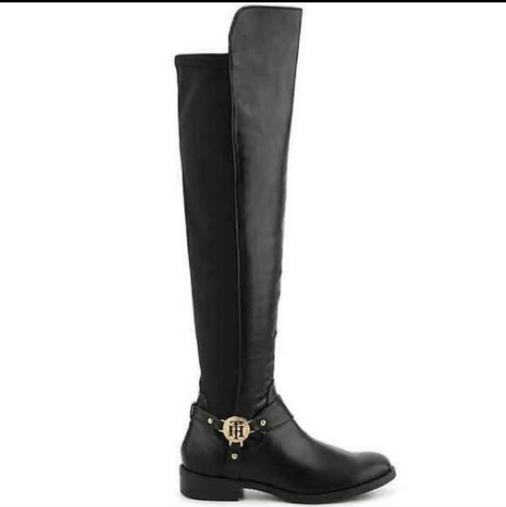 Tommy Hilfiger Equestrian Knee-High Riding Boot *BLACK 5.5